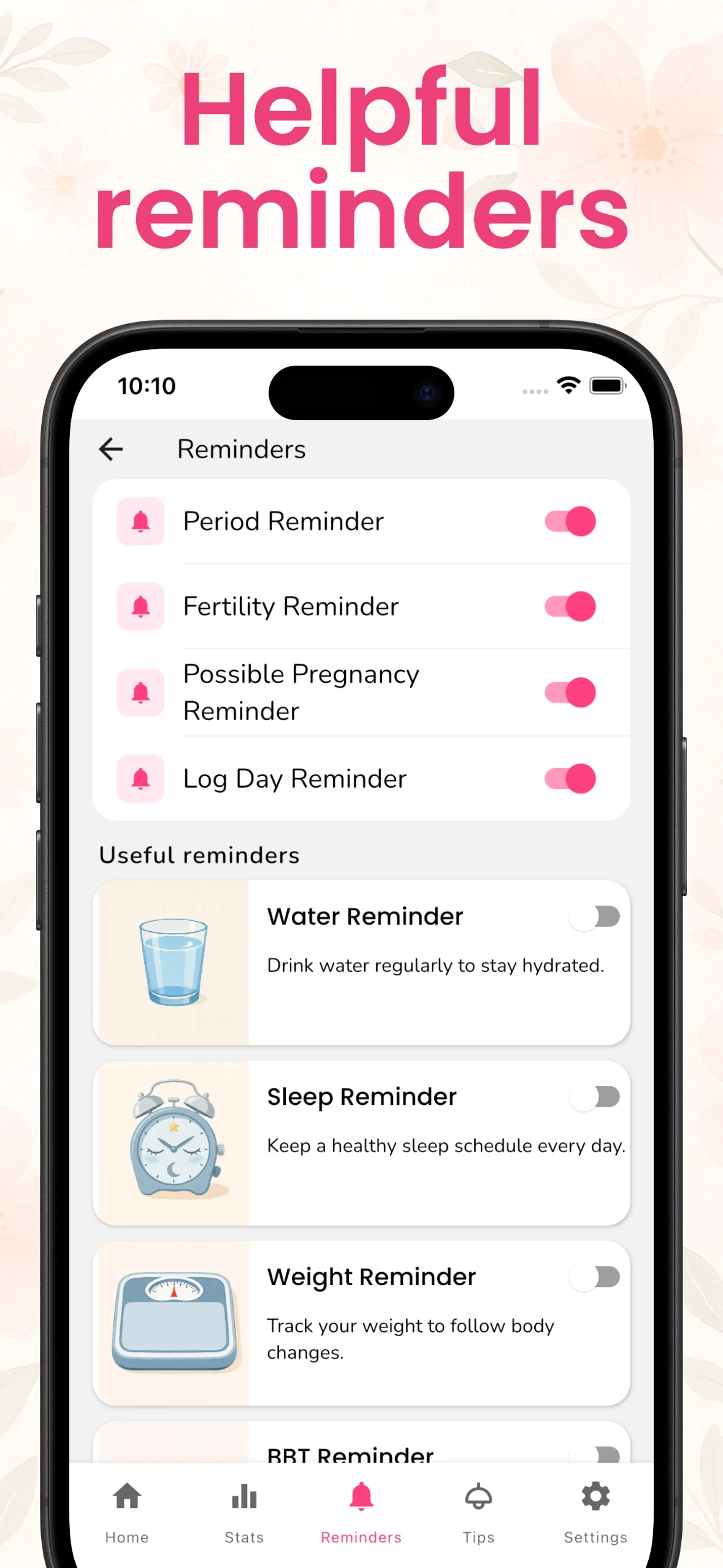 Femininity - Period tracker screenshot